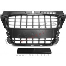 Audi A3 8P 8PA 08-12 maska S line izgled črna (sijaj)