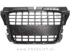 Audi A3 8P 8PA 08-12 maska S line izgled črna (sijaj)