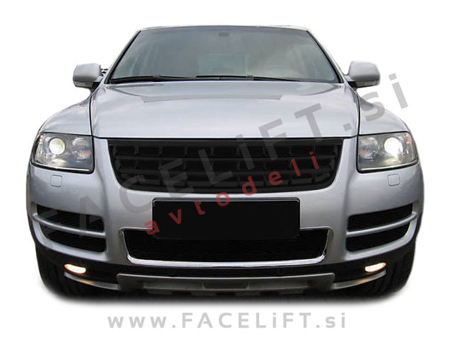 VW Touareg 7L 02-06 maska črna (mat)