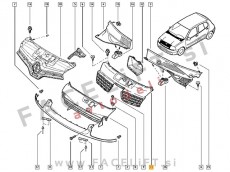 Renault Clio 2 01-05 maska
