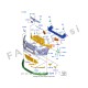Ford Focus 3 / (10-14) / mreža sprednjega odbijača / leva / črna (mat)