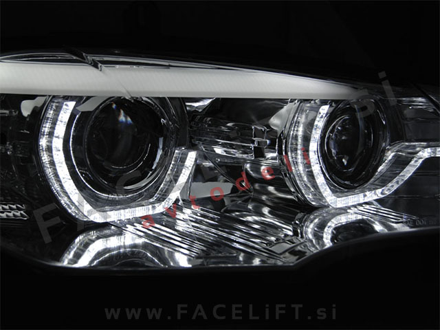 BMW X5 E70 06-10 bi-xenon žarometi DRL AFS