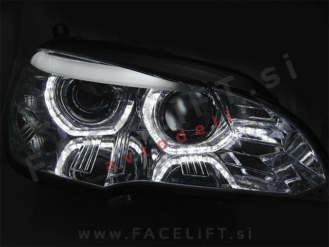 BMW X5 E70 06-10 bi-xenon žarometi DRL AFS
