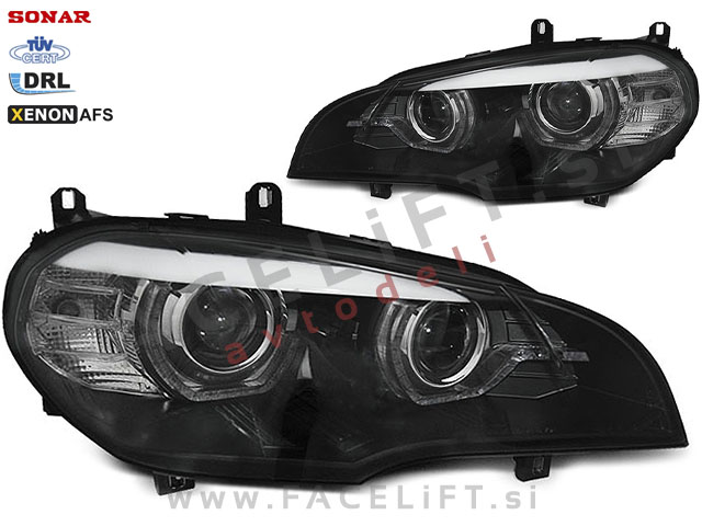 BMW X5 E70 06-10 bi-xenon žarometi DRL AFS