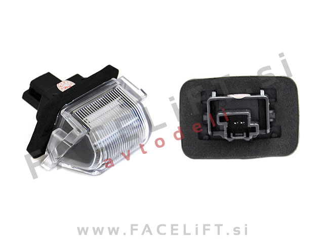 Mazda 5 10-18 LED osvetlitev registrske tablice z ohišjem Mazda 5 10-18 LED osvetlitev registrske tablice z ohišjem
