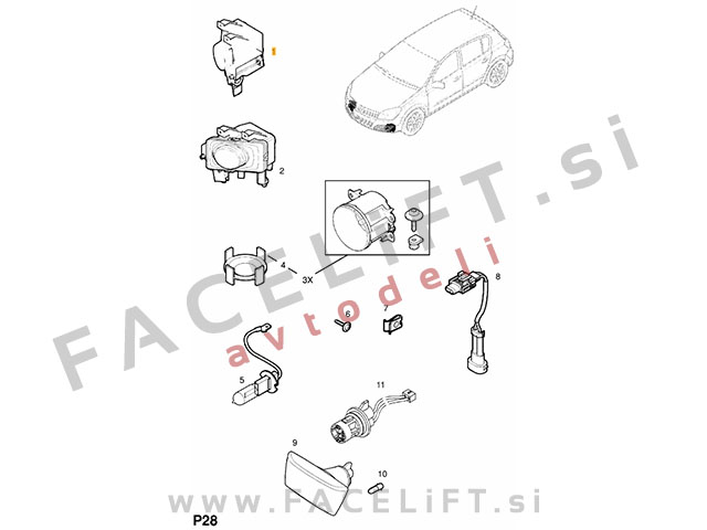 Opel Astra H / A04 (07-12) / meglenka / desna