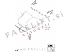 Opel Astra H 03-12 pokrov motorja