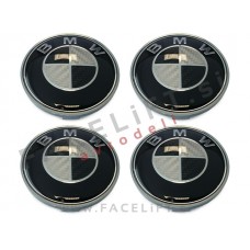 BMW emblemi za platišča 68mm karbon