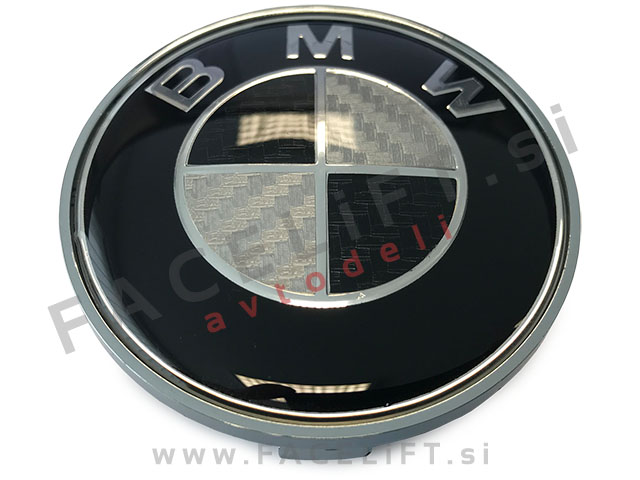 BMW emblemi za platišča 68mm karbon
