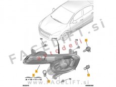Peugeot 508 / (10-14) / meglenka / desna