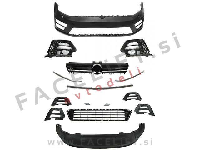 VW Golf 7 12-17 sprednji odbijač R20 izgled SRA