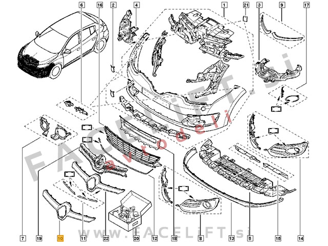 Renault Megane 3 / (13-16) / pokrov maske