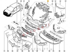 Renault Megane 3 13-16 sprednji odbijač