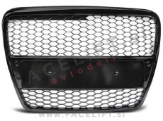 Audi A6 4F C6 04-08 maska RS6 izgled črna (sijaj)
