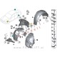 BMW 3 F30 F31 11-15 sprednji kolotek zadnji del levi