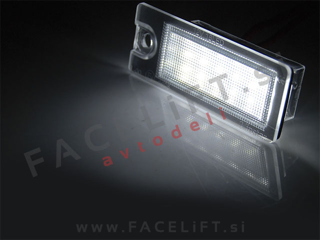 Volvo LED osvetlitev registrske tablice z ohišjem