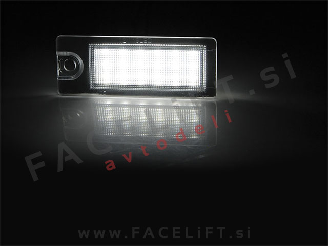 Volvo S80 / (98-03) / LED osvetlitev registrske tablice z ohišjem