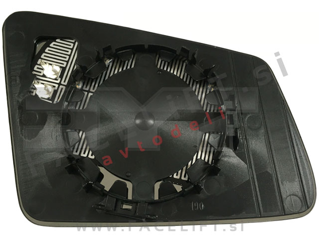 Mercedes E / W212 (09-16) / steklo ogledala / levo