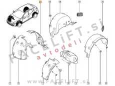 Renault Megane 3 08-13 sprednji kolotek zadnji del desni Renault Megane 3 08-13 sprednji kolotek zadnji del desni