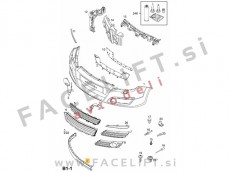 Opel Astra H 07-10 spojler sprednjega odbijača desni
