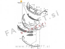 Seat Ibiza 6J 08-12 sprednji odbijač