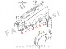 VW Golf 4 97-03 sprednji kolotek levi