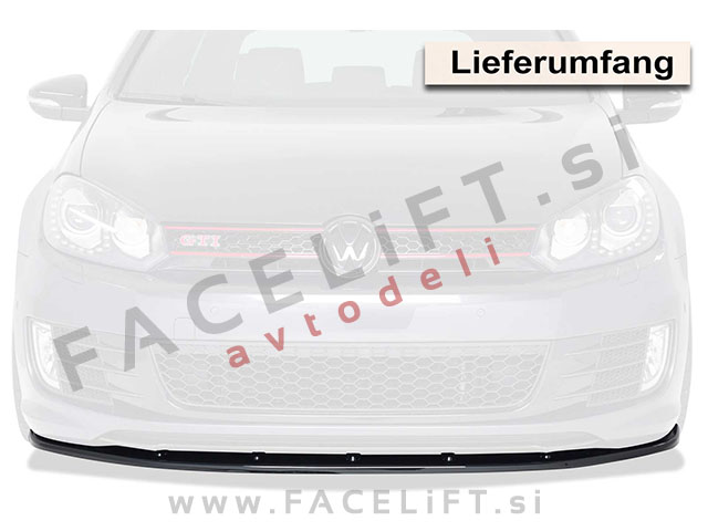 VW Golf 6 GTI GTD / 5K (08-13) / podaljšek sprednjega odbijača / črni (sijaj) VW Golf 6 GTI GTD / 5K (08-13) / podaljšek sprednjega odbijača / črni (sijaj)