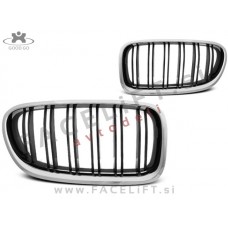 BMW 5 F10 F11 10-17 ledvičke M5 izgled kromirane črne (sijaj)