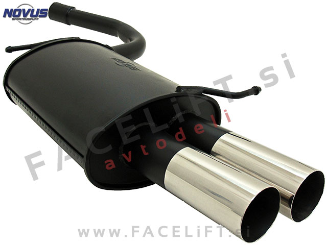 Audi A4 / B6 8E (00-04) / športni izpušni lonec / 2x 76mm / RL-Design Audi A4 / B6 8E (00-04) / športni izpušni lonec / 2x 76mm / RL-Design