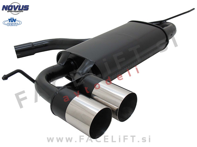 VW Golf 5 / 1K (03-08) / športni izpušni lonec / 2x 76mm / RL-Design VW Golf 5 / 1K (03-08) / športni izpušni lonec / 2x 76mm / RL-Design