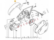 VW Beetle / 5C (11- ) / pokrov ogledala / desni