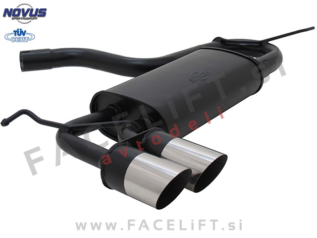 VW Golf 6 08-12 športni izpušni lonec 2x 76mm MS-Design