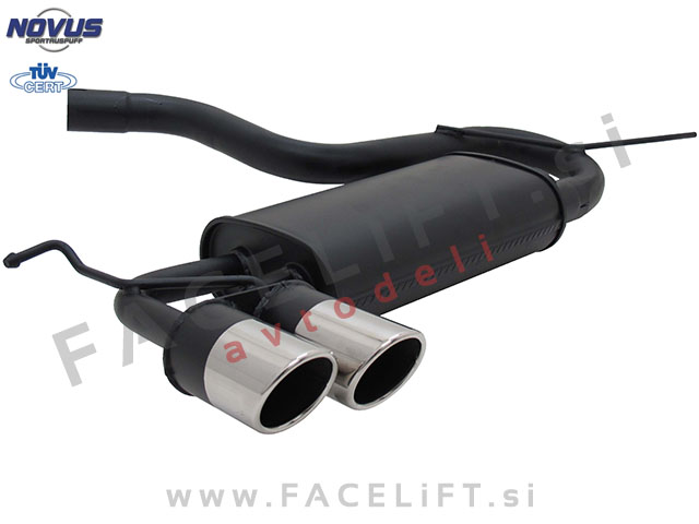 VW Golf 6 / 5K (08-13) / športni izpušni lonec / 2x 76mm / SR-Design