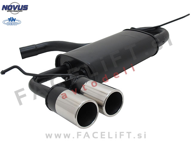 VW Golf 5 GTI 03-08 športni izpušni lonec 2x 76mm