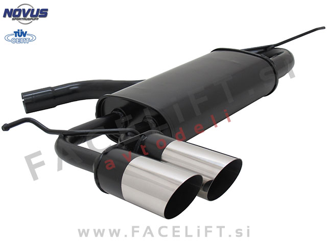 Seat Leon / 1P (05-12) / športni izpušni lonec / 2x 76mm / MS-Design Seat Leon / 1P (05-12) / športni izpušni lonec / 2x 76mm / MS-Design