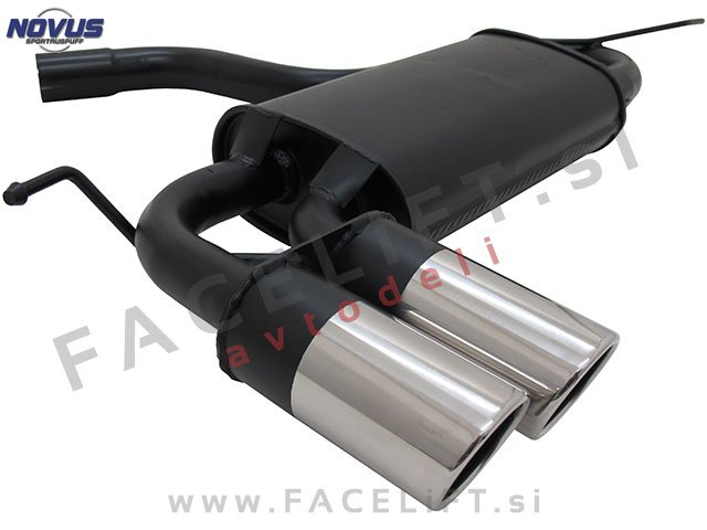 Seat Leon / 1P (05-12) / športni izpušni lonec / 2x 76mm / SR-Design Seat Leon / 1P (05-12) / športni izpušni lonec / 2x 76mm / SR-Design