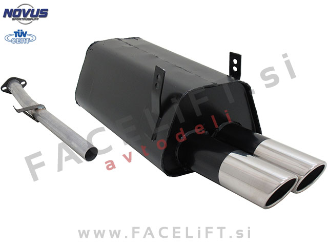 BMW 3 / E36 (90-99) / športni izpušni lonec / 2x 76mm / SR-Design