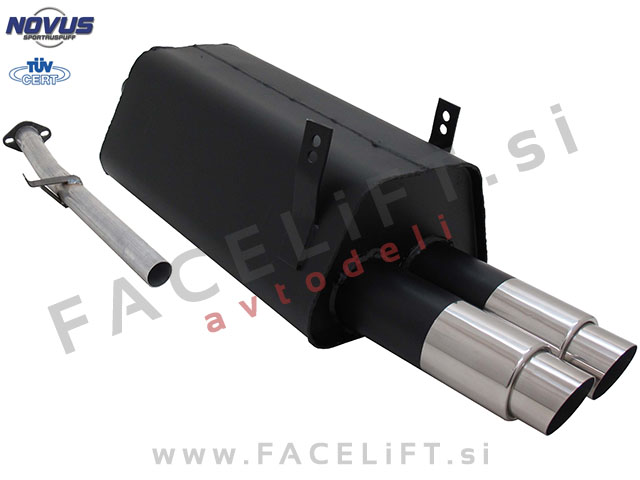 BMW 3 / E36 (90-99) / športni izpušni lonec / 2x 76mm / GP-Design