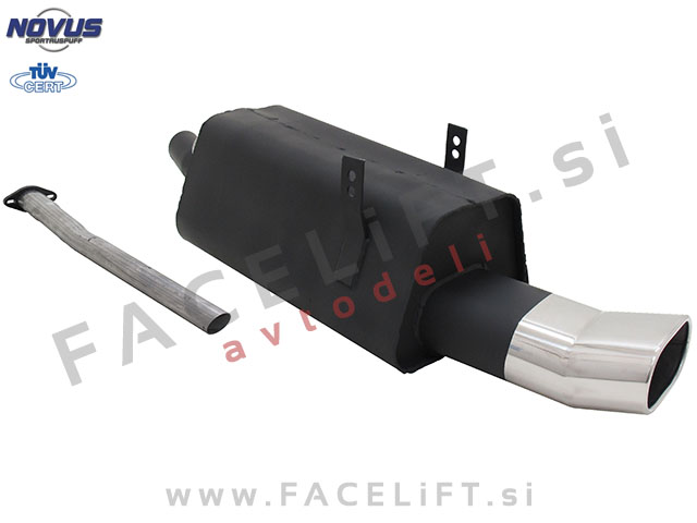 BMW 3 E36 90-99 športni izpušni lonec 1x 135x75mm DTM