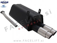 BMW 3 E36 90-99 športni izpušni lonec 2x 76mm GP-Design