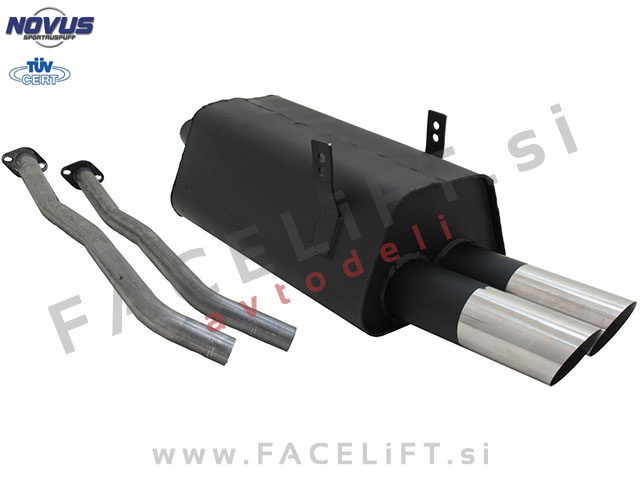 BMW 3 E36 90-99 športni izpušni lonec 2x 76mm MS-Design