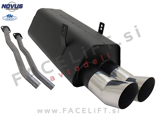 BMW 3 / E36 (90-99) / športni izpušni lonec / 2x 90mm / DTM BMW 3 / E36 (90-99) / športni izpušni lonec / 2x 90mm / DTM