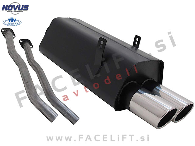 BMW 3 / E36 (90-99) / športni izpušni lonec / 2x 90mm / SR-Design BMW 3 / E36 (90-99) / športni izpušni lonec / 2x 90mm / SR-Design