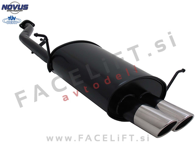 BMW 3 E36 Compact 94-00 športni izpušni lonec 2x 76mm SR-Design