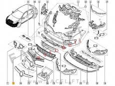 Renault Megane 3 13-16 maska