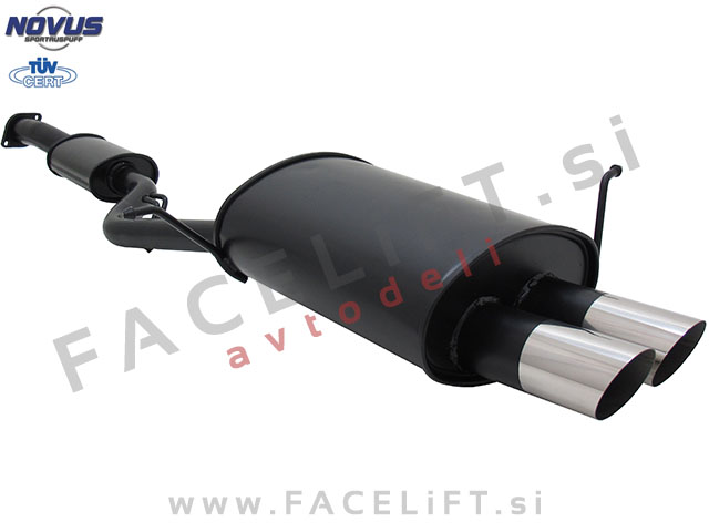 BMW 3 E36 Compact 94-00 športni izpušni lonec 2x 76mm MS-Design