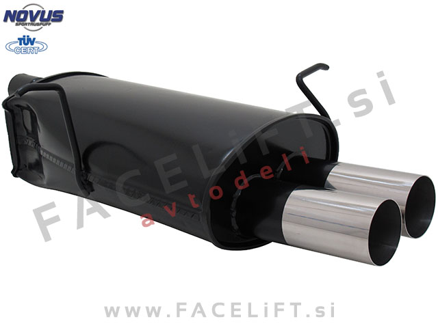 BMW 3 E46 98-07 športni izpušni lonec 2x 76mm RL-Design BMW 3 E46 98-07 športni izpušni lonec 2x 76mm RL-Design