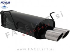 BMW 3 E46 98-07 športni izpušni lonec 2x 76mm SR-Design BMW 3 E46 98-07 športni izpušni lonec 2x 76mm SR-Design