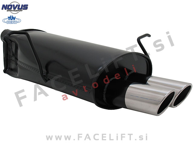 BMW 3 E46 98-07 športni izpušni lonec 2x 76mm SR-Design BMW 3 E46 98-07 športni izpušni lonec 2x 76mm SR-Design