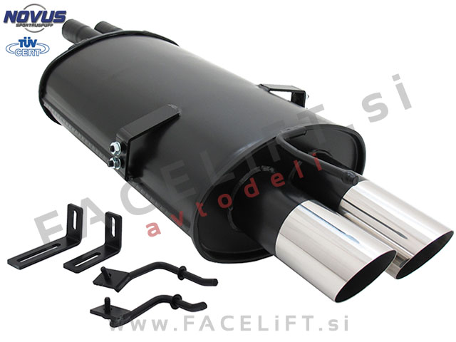 BMW 3 E46 98-07 športni izpušni lonec 2x 76mm MS-Design BMW 3 E46 98-07 športni izpušni lonec 2x 76mm MS-Design